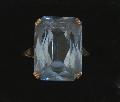 Vintage 1960s Large Blue Stone Ring Vintage 1960s Large Blue Stone Ring